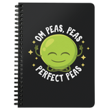 Om Peas, Peas, Perfect Peas - Spiral Notebook - FP64B-NB