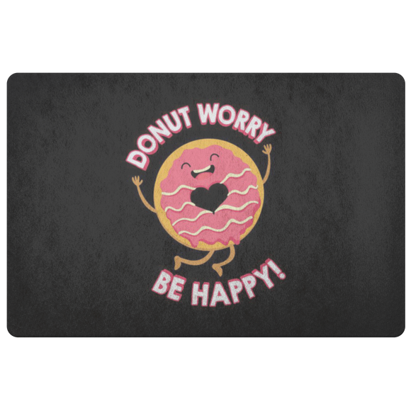 Donut Worry, Be Happy - Doormat - FP06W-DRM